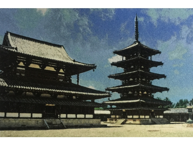 法隆寺のフォトステッチ